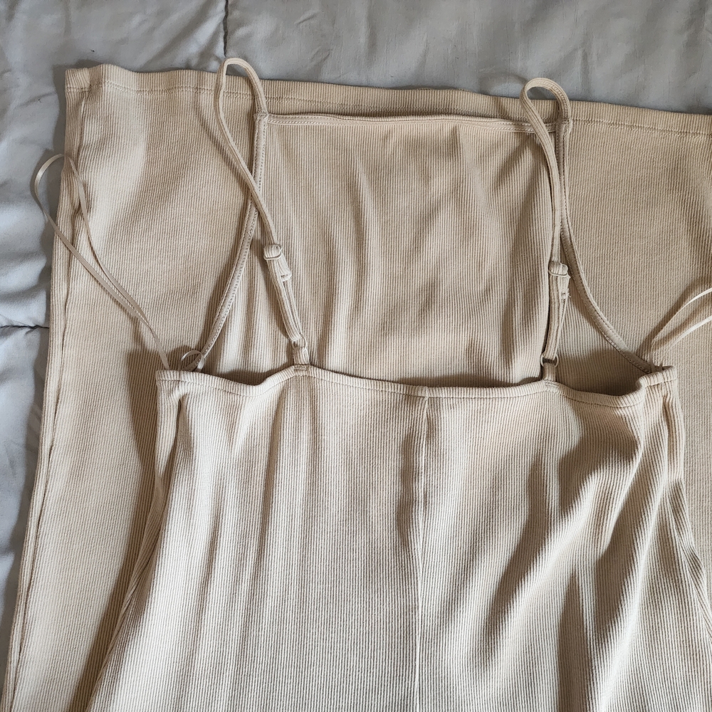 Old Navy Cream Maxi Dress